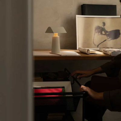 &Tradition Alima NDS1 trolley, matt black/lacquered walnut