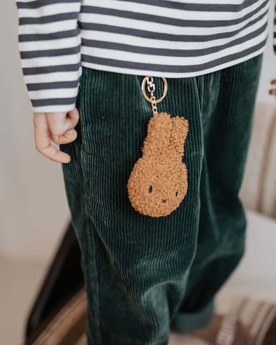 Miffy Flat Keychain Tiny Teddy, cinnamon