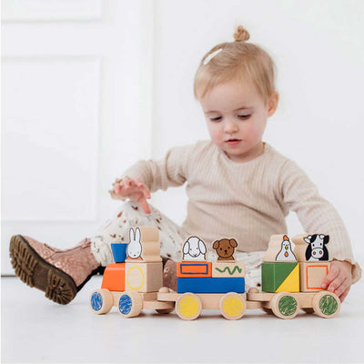 Bambolino Miffy Wooden Block Train