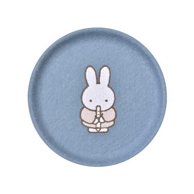 Miffy Felt Coaster/Mini Tray 10cmø, Blue