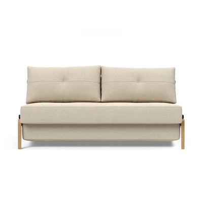 Innovation Living Cubed 160 Wood sofa bed, 586 phobos latte