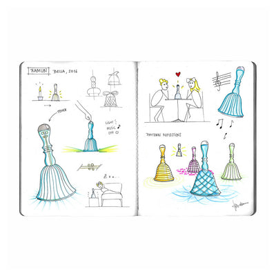 Ramun Bella lamp by Marcel Wanders, Gold