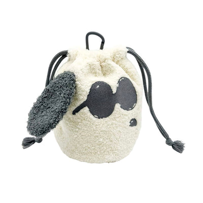 Peanuts Snoopy Fluffy Face drawstring pouch, sunglasses
