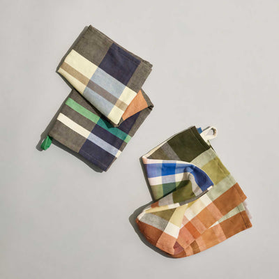 Hubsch Playful tea towel set