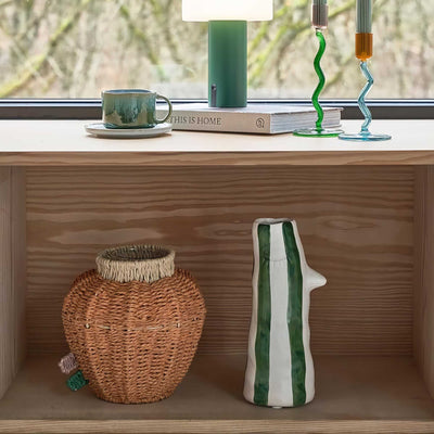 Villa Collection Denmark Villa Style Flower Pot, green