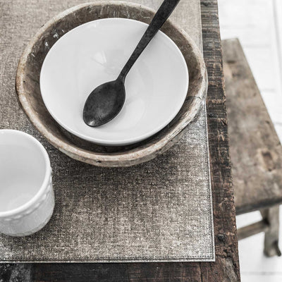 Beija Flor Linen Natural Vinyl Placemat