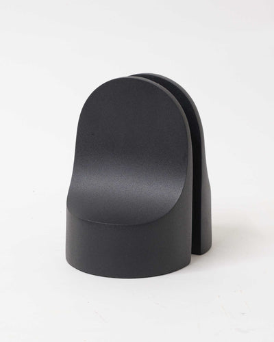 refurbished | XLBoom Emoji Bookend, Stainless Steel Black