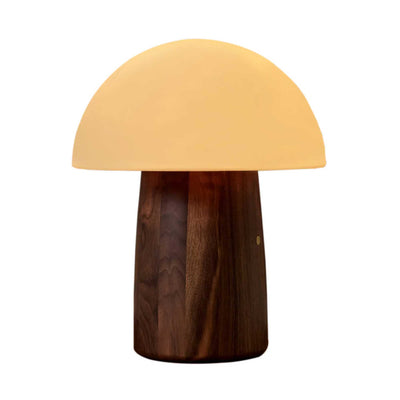 Gingko Alice portable table lamp, walnut