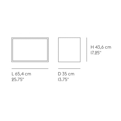 Muuto Stacked Large Closed shelf, grey