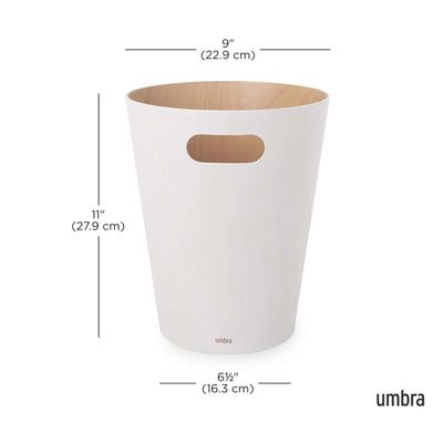 Umbra Woodrow can, whtie/natural