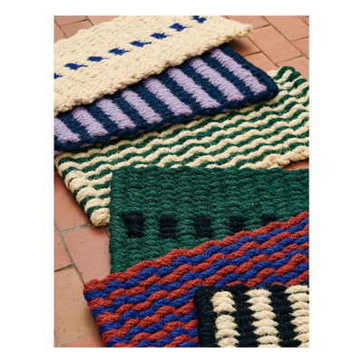 Hay Coco doormat, brown/navy