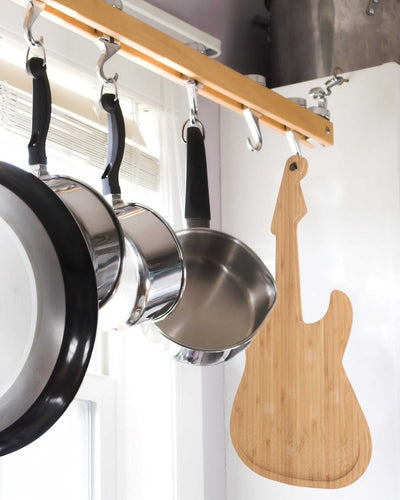 Kikkerland Bamboo Guitar Cutting Board