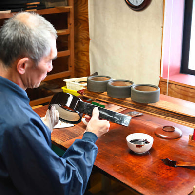 Lemnos Miki Urushi Wajima clock
