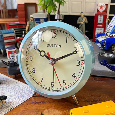 Dulton alarm clock, saxophone blue