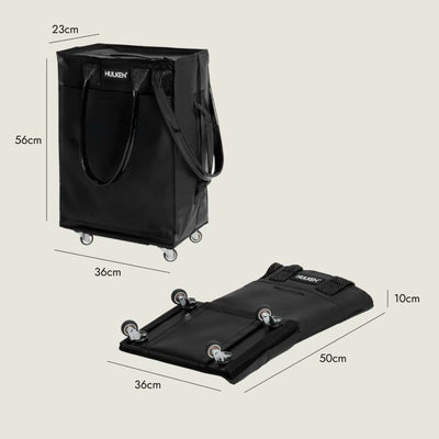 Hulken® Travel rolling tote, black