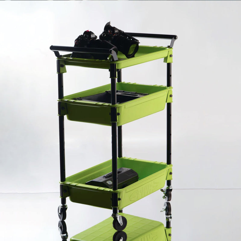 TOYO TWR-4SB steel tool trolley, Green