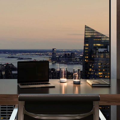 Sompex Pulse rechargeable lamp, anthracite