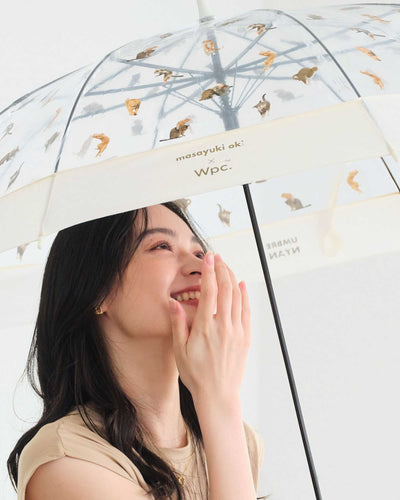 Wpc. Masayuki Oki Hungry Cat umbrella, off white