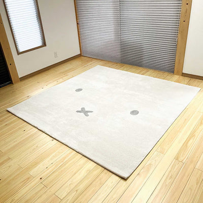 Miffy Luxury Rug (200x200cm), Ivory/Grey