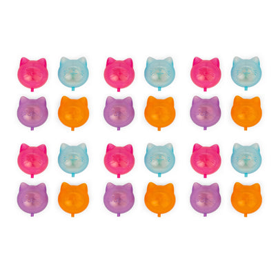Kikkerland 24 Reusable Cat Ice Cubes