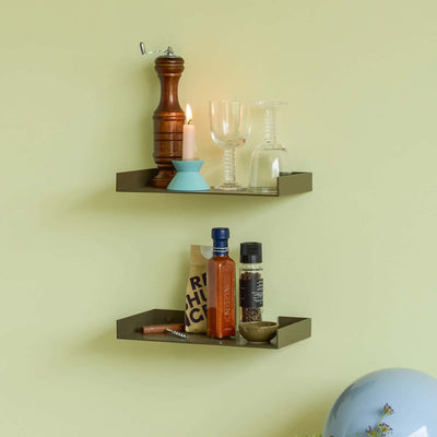 Hubsch Sheets shelf, dark green