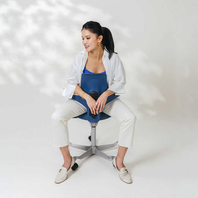 Hag Capisco Puls 8020 fabric, cura blueberry/silver