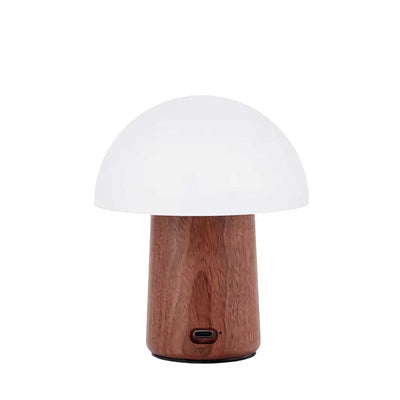Gingko Alice Super Mini portable table lamp, walnut