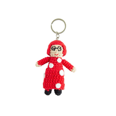 Global Affairs Yayoi crochet keyring
