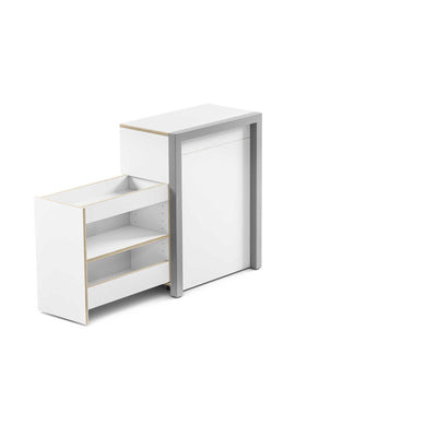 Country Living Alwin's Secretary The Idealist Right, White/Vintage Oak