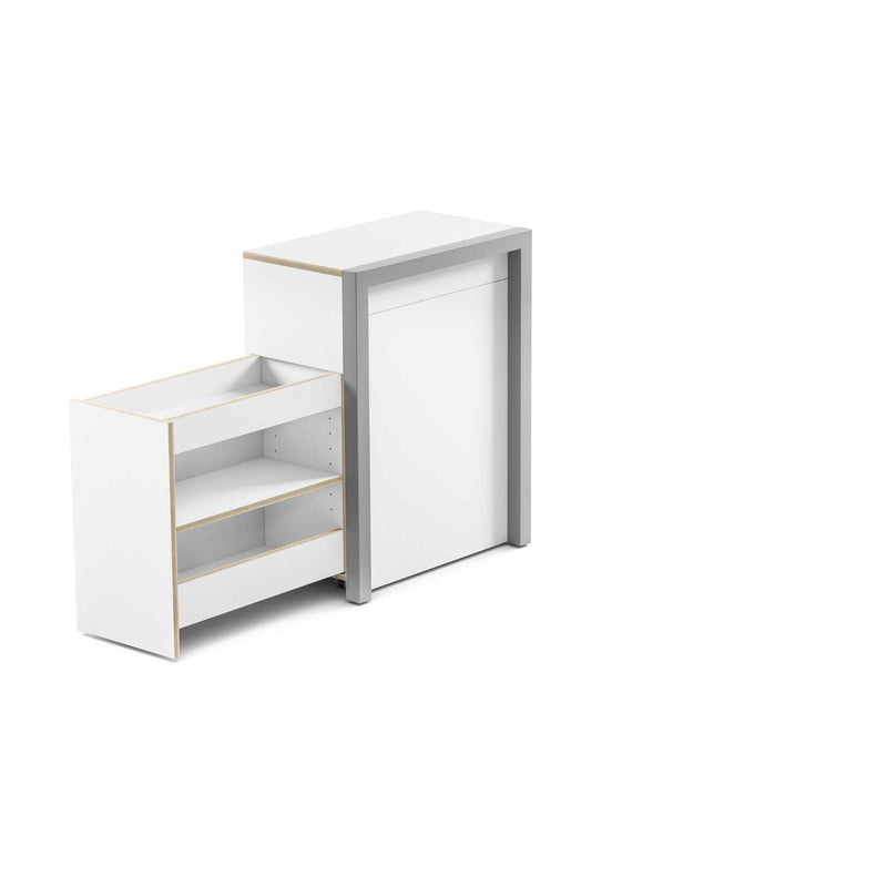 Country Living Alwin's Secretary The Idealist Right, White/Vintage Oak