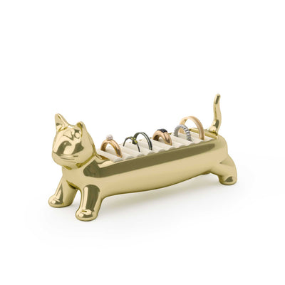 Umbra Ali Cat ring holder, brass