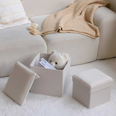 Gudee Alfio storage stool, white