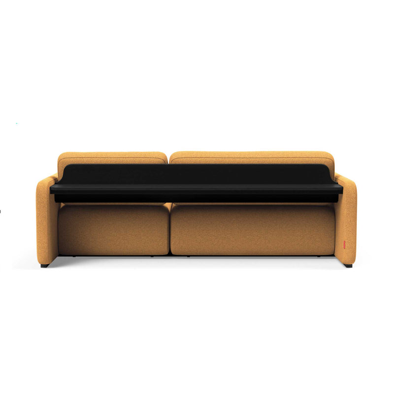 Vogan Sofa bed with backshelf, 536 Bouclé Ochre