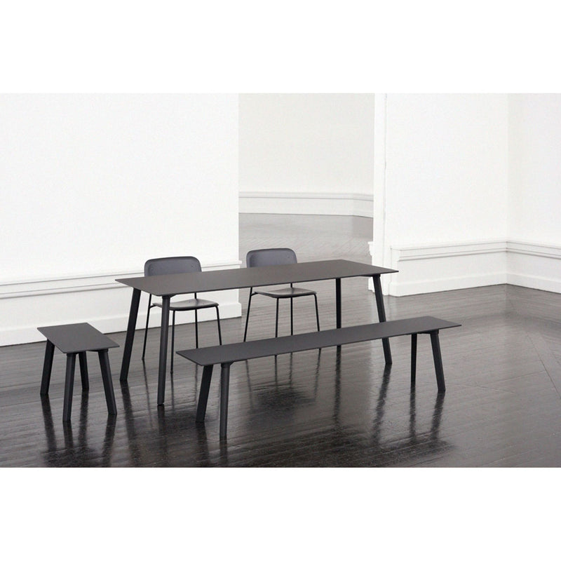 HAY Cph Deux 210 table L140xW75, stone grey/oak