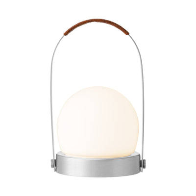 Audo Copenhagen Carrie rechargeable lamp, brushed aluminium