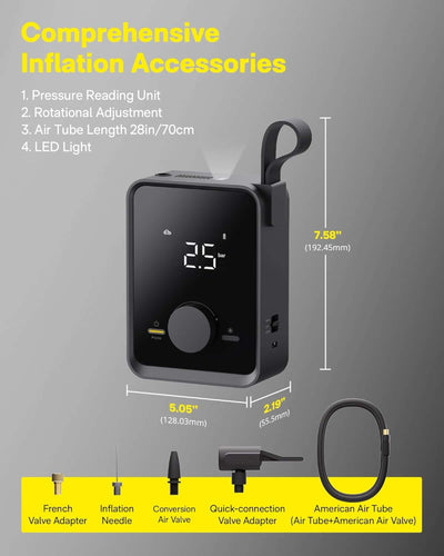 HOTO Tire Inflator Portable