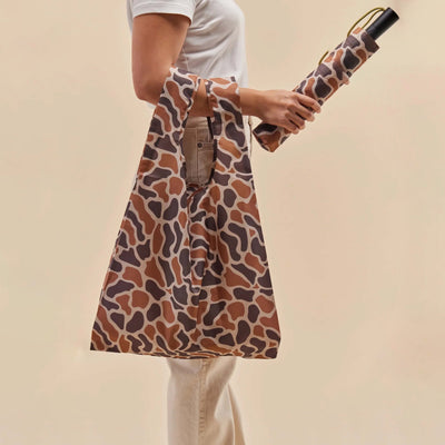 Taupe Ripples Reusable Bag