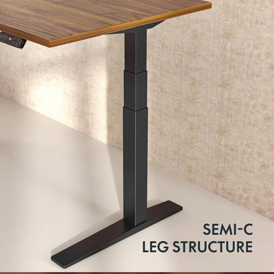 Flexispot E7 Pro electric height adjustable desk 140x70, mahogany/black