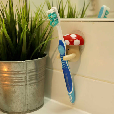Kikkerland Mushroom toothbrush holder