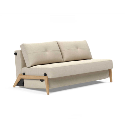 Innovation Living Cubed 160 Wood sofa bed, 586 phobos latte