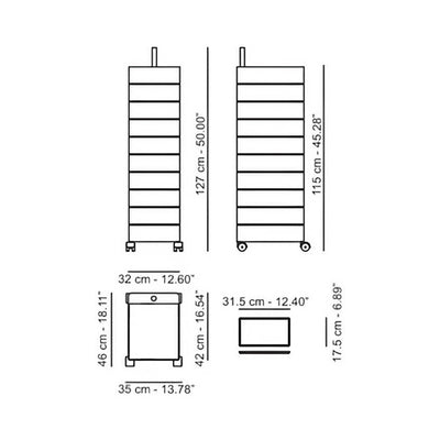 Magis 360° container 10 drawers, White