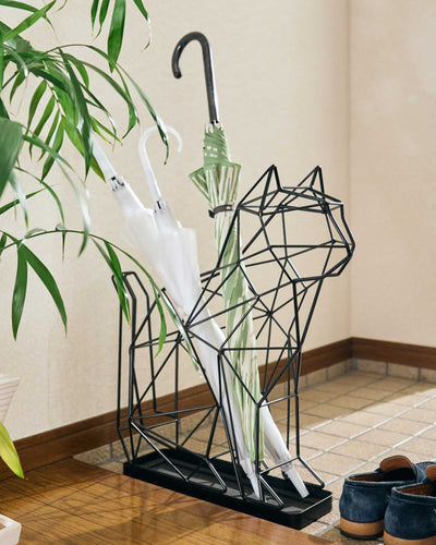 Studio Domo Cat Umbrella Stand , Black