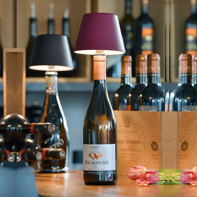 Sompex Top 2.0 rechargeable bottle light, bordeaux