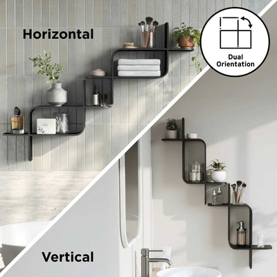 Umbra Montage wall shelf, black