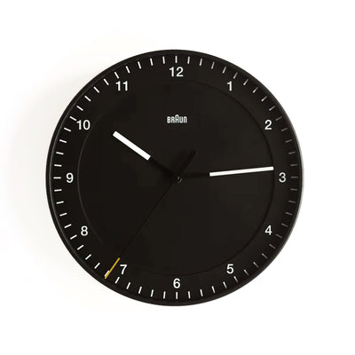Braun BC17 wall clock, black