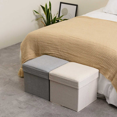 Gudee Alfio storage stool, white