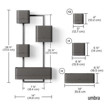 Umbra Cubiko Wall Planter
