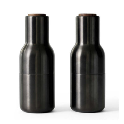 Audo Bottle grinders, walnut/bronzed bronze