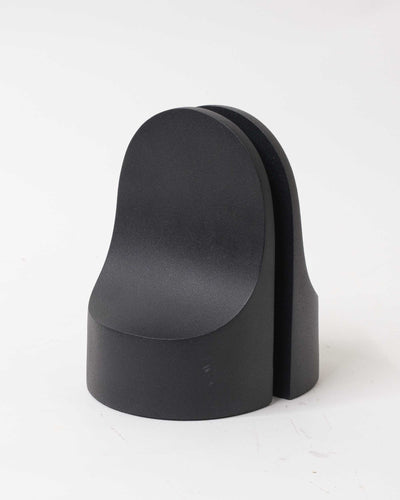 refurbished | XLBoom Emoji Bookend, Stainless Steel Black