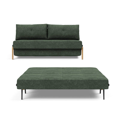 Innovation Living Cubed 160 Wood sofa bed, 281 avella pine green
